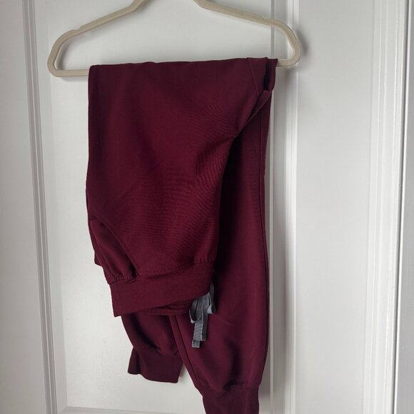 Figs Maroon Zamora High Waisted Joggers - Picture 1 of 1